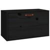 vidaXL v&aelig;gskab 60x30x35 cm massivt fyrretr&aelig; sort