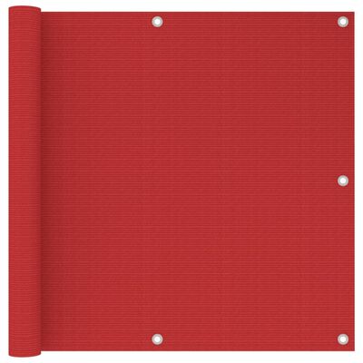 vidaXL altanafskærmning 90x500 cm HDPE rød