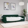 vidaXL daybed 100x200 cm velour m&oslash;rkegr&oslash;n