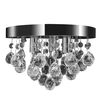 vidaXL lysekrone krystaldesign plexiglas krom