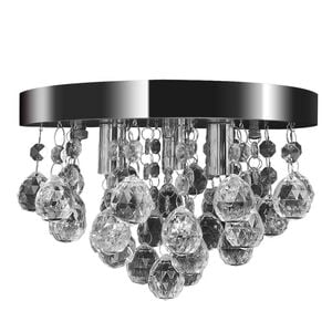 vidaXL lysekrone krystaldesign plexiglas krom