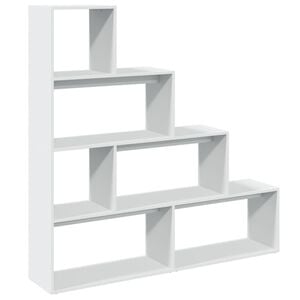 vidaXL bogreol/rumdeler 143,5x29x143,5 cm konstrueret tr&aelig; hvid