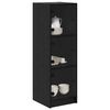 vidaXL Highboard Sort eg 35 x 37 x 109 cm Konstrueret tr&aelig;