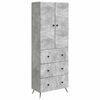 vidaXL Skab S&aelig;t 2 stk. 66 x 34,5 x 90 cm Konstrueret tr&aelig; Betongr&aring;