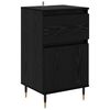 vidaXL Sideboard Sort eg 40 x 35 x 70 cm Ingeni&oslash;rt tr&aelig; og jern