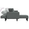 vidaXL L-formet sovesofa 275x140x70 cm stof m&oslash;rkegr&aring;