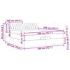 vidaXL osmannisk sengeramme med madras 200x200 cm stof cremefarvet
