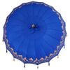vidaXL Balinesisk Parasol Bl&aring; 215 x 215 x 260 cm