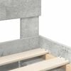 vidaXL Sengestel med hovedg&aelig;rde Beton 140 x 190 cm Konstrueret tr&aelig;