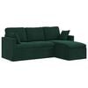 vidaXL Sofa M&oslash;rkegr&oslash;n 198 x 134 x 80 cm Fl&oslash;jl