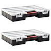 vidaXL sortimentskasser skillev&aelig;gge 2 stk. 460x325x80 mm plastik