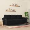 vidaXL 3-personers sofa 180 cm velour sort