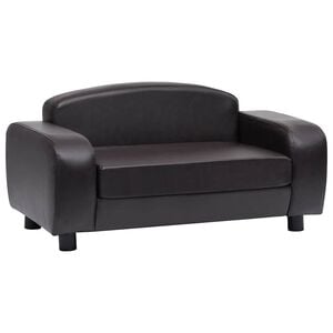 vidaXL hundesofa 80x50x40 cm kunstl&aelig;der brun