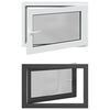 vidaXL Kip & Drej K&aelig;lder Vinduet RISOR 90 x 60 cm PVC og glas