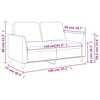 vidaXL 2-personers sofa 120 cm kunstl&aelig;der cremefarvet