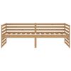vidaXL daybed 90x200 cm massivt fyrretræ gyldenbrun