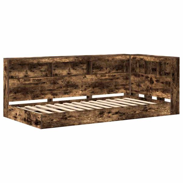 vidaXL Bogreol Seng R&oslash;get eg 75 x 190 cm Konstrueret tr&aelig;