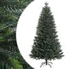 vidaXL Kunstigt Hinged Juletr&aelig; 120 cm PVC og metal Gr&oslash;n