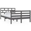 vidaXL sengeramme 120x190 cm Small Double massivt tr&aelig; gr&aring;