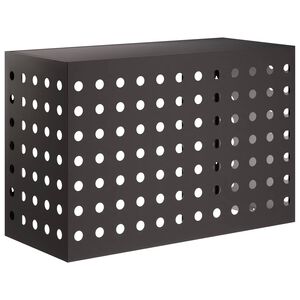 vidaXL Air Conditioner Cover Sort 90 x 40 x 60 cm St&aring;l