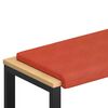 vidaXL B&aelig;nkpude cordfl&oslash;jl R&oslash;d orange Dybde 35 cm