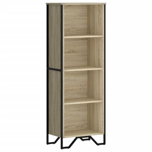 vidaXL bogreol 50x31x137,5 cm konstrueret tr&aelig; sonoma-eg