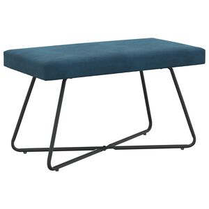 vidaXL b&aelig;nk Bl&aring; 80 x 40 x 45 cm Fl&oslash;jl