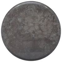 vidaXL bordplade Ø40x2,5 cm marmor sort