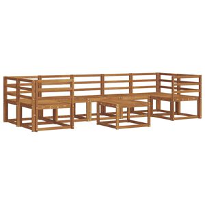 vidaXL Udend&oslash;rs sofagruppe 8 pcs Naturfarvet Massivt Akacietr&aelig;
