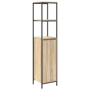 vidaXL badev&aelig;relsesskab med hylder 36x35x165 cm sonoma-eg