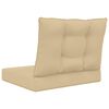 vidaXL Udend&oslash;rs Sofa Pude 2 pcs Beige Polyester