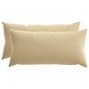 vidaXL Pudebetr&aelig;k 2 pcs HEERLEN Beige 40 x 70 cm Polyester