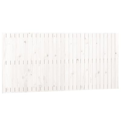 vidaXL sengegavl 185x3x90 cm massivt fyrretræ hvid