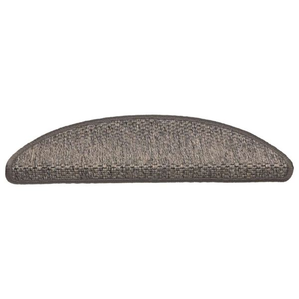 vidaXL selvklæbende trappemåtter 15 stk. 56x17x3 cm sisal brun-beige