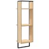 vidaXL v&aelig;greol med 3 hylder 30x25x100 cm konstrueret tr&aelig; sonoma-eg