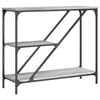 vidaXL konsolbord 88,5x30x75 cm konstrueret tr&aelig; gr&aring; sonoma-eg