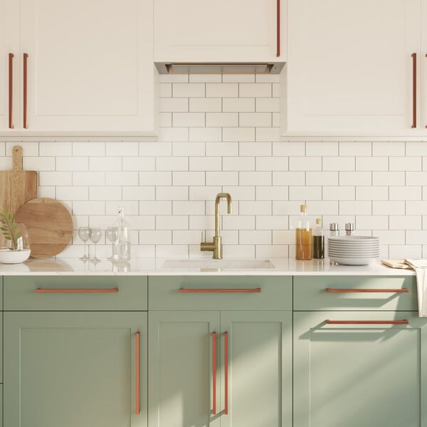 vidaXL skabsh&aring;ndtag 20 stk. 320 mm rustfrit st&aring;l bronzefarvet