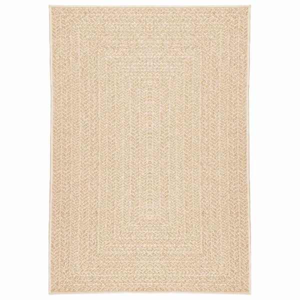 vidaXL gulvt&aelig;ppe ZIZUR beige 120x170cm jute-look indend&oslash;rs og udend&oslash;rs
