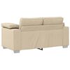 vidaXL Sofa 3 pcs Creme 219 x 80 x 82 cm Linned-blandet stof