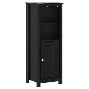 vidaXL badev&aelig;relsesskab BERG 40x34x110 cm massivt fyrretr&aelig; sort