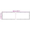 vidaXL altanafsk&aelig;rmning 600x75 cm PVC plantedesign gr&oslash;n