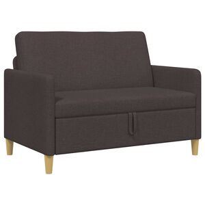 vidaXL Sofa med opbevaring M&oslash;rk Brun 122 x 78 x 87 cm Polyester