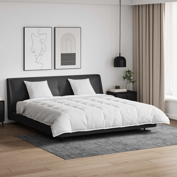 vidaXL Dynebetr&aelig;k S&aelig;t med pude 3 pcs Hvid Dunfjer