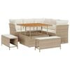 vidaXL Havesofa S&aelig;t 8 stk. Beige polyrattan