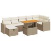 vidaXL sofas&aelig;t til haven 5 dele med hynder polyrattan og akacie beige