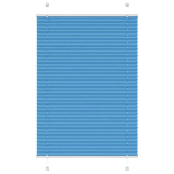 vidaXL Pliss&eacute;gardin Bl&aring; 100x100 cm Stofbredde 99,4 cm Polyester