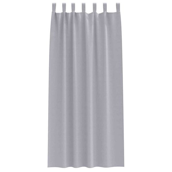 vidaXL M&oslash;rkl&aelig;gningsgardiner med ringe 2 pcs Metal Gr&aring; 225 x 140 cm