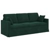 vidaXL Sofa 2 pcs M&oslash;rkegr&oslash;n 198 x 78 x 80 cm Fl&oslash;jl