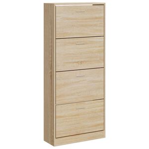 vidaXL skoskab 63x24x147 cm konstrueret tr&aelig; sonoma-eg