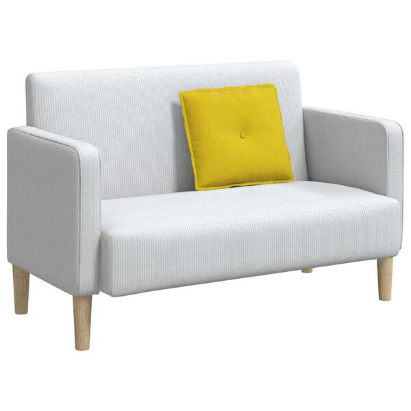 vidaXL Rygpude Gul 50 x 45 cm Velourstof